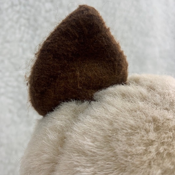 Playful Pals Siamese Cat plush Brown tan 12" satin bow red bell Mervyn's - Picture 11 of 12